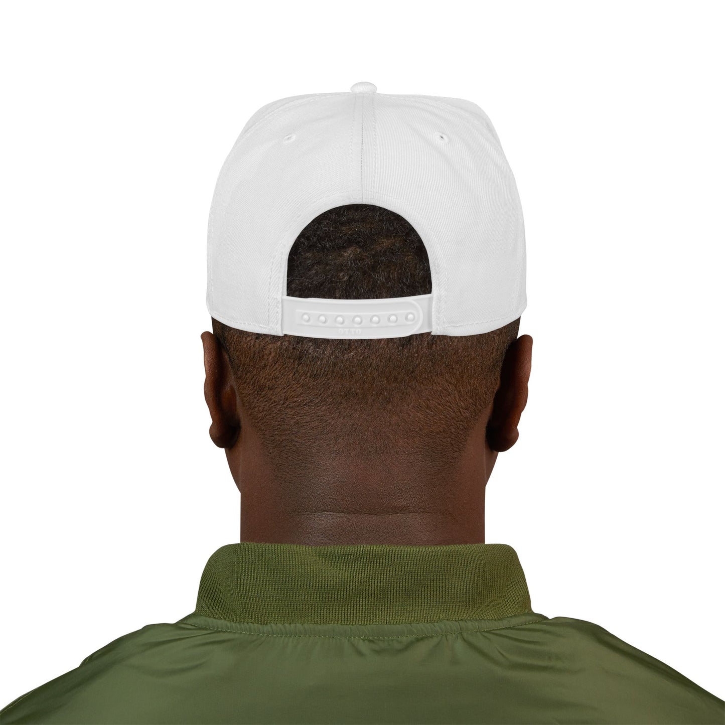 Embroidered Snapback Hat, Never Back Down" Streetwear Cap (Black/Red)