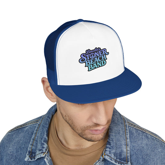 Stoner Beach Band Trucker Cap – Retro Music Logo Snapback