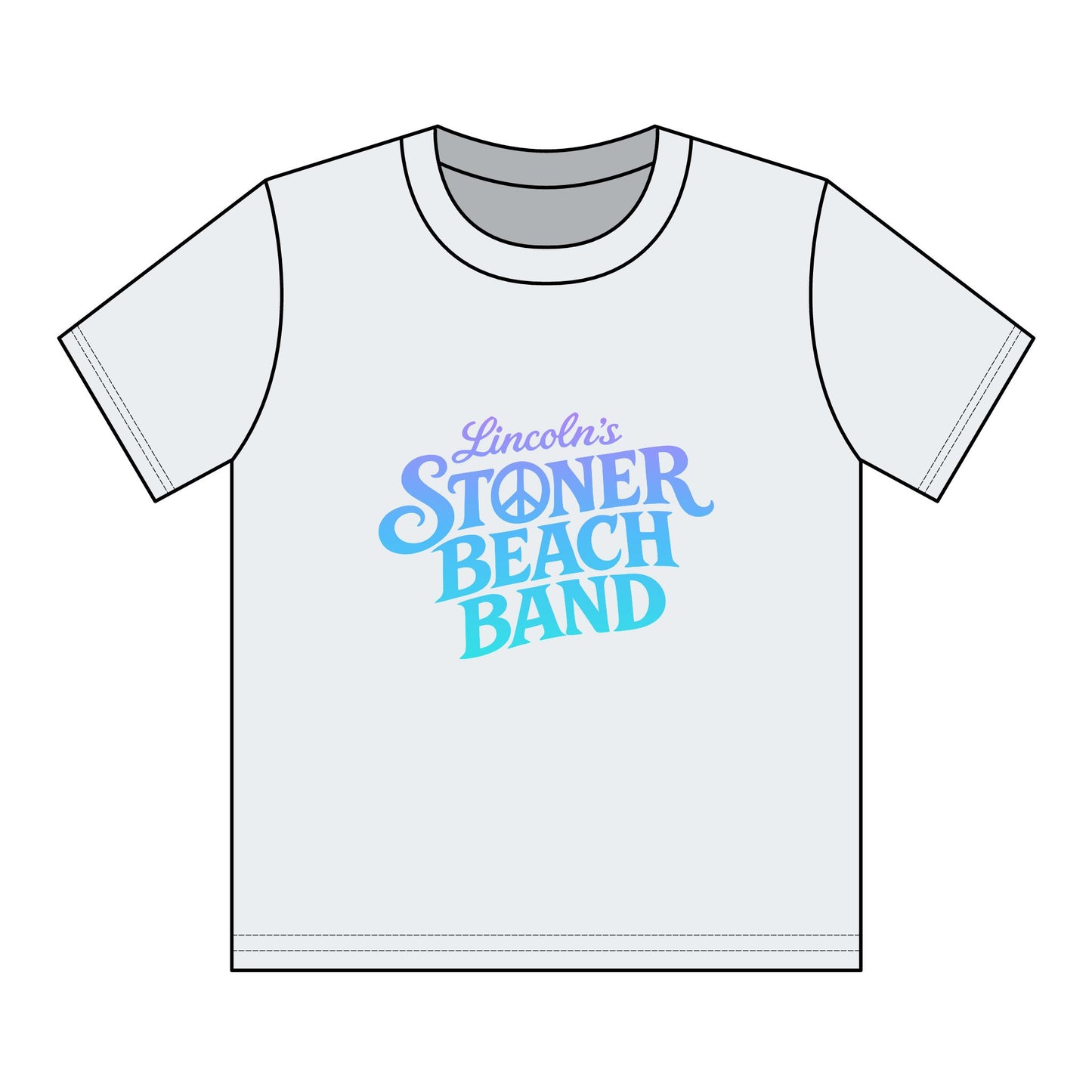 Youth T-Shirt — "Lincoln's Stoner Beach Band" Retro Surf Logo