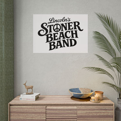 Rolled Poster Lincoln's Stoner Beach Band" Vintage Band-Style Wall Art
