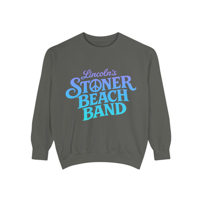 Stoner Beach Band Sweatshirt, Lincoln's Retro Surf Crewneck