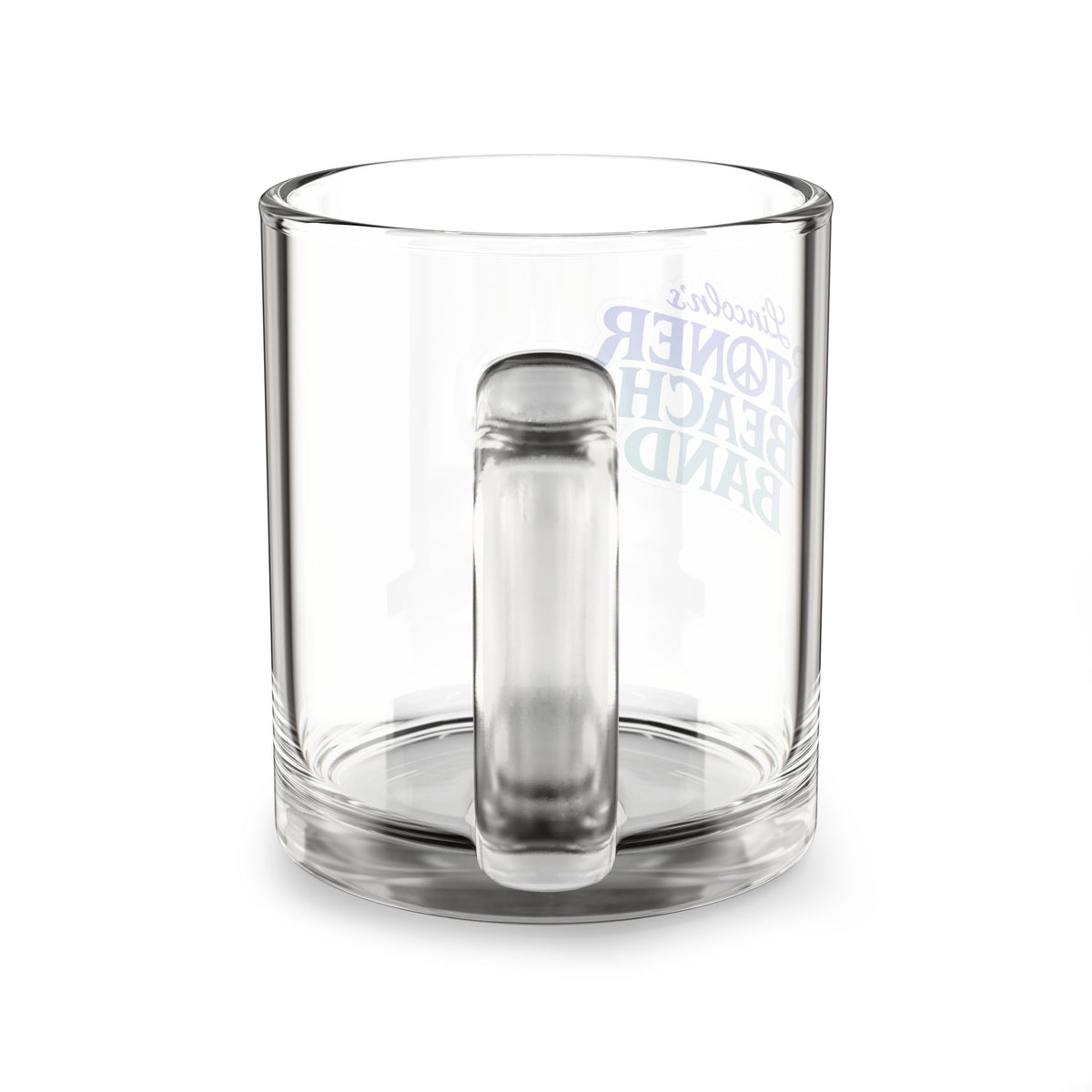 Glass Mug — 'Lincoln's Stoner Beach Band' Clear 10oz Coffee Mug