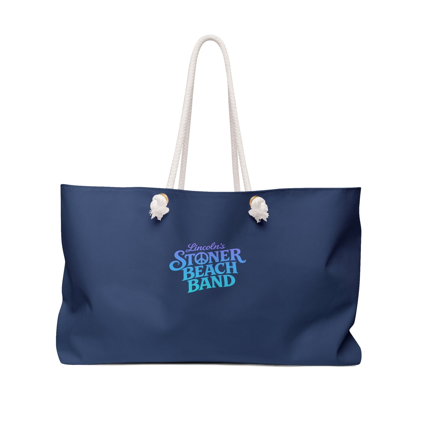 Stoner Beach Band Navy Weekender Bag – Large Rope-Handle Travel Tote