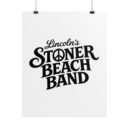 Rolled Poster Lincoln's Stoner Beach Band" Vintage Band-Style Wall Art