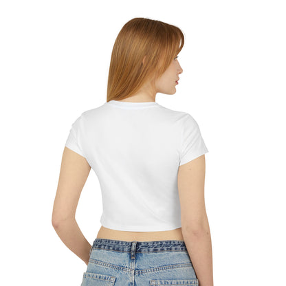 Stoner Beach Band Women's Baby Tee — Retro Surf Band Crop Top