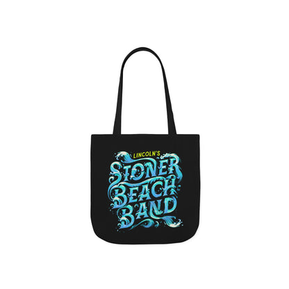 Canvas Tote Bag — "Lincoln's Stoner Beach Band" Retro Surf Graphic