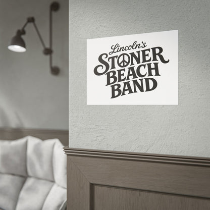 Rolled Poster Lincoln's Stoner Beach Band" Vintage Band-Style Wall Art