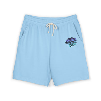 Stone Beach Band Graphic Sweat Shorts — Lightweight Fleece Lounge Shorts