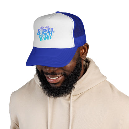 Stoner Beach Band Trucker Hat Retro Surf Music Mesh Cap