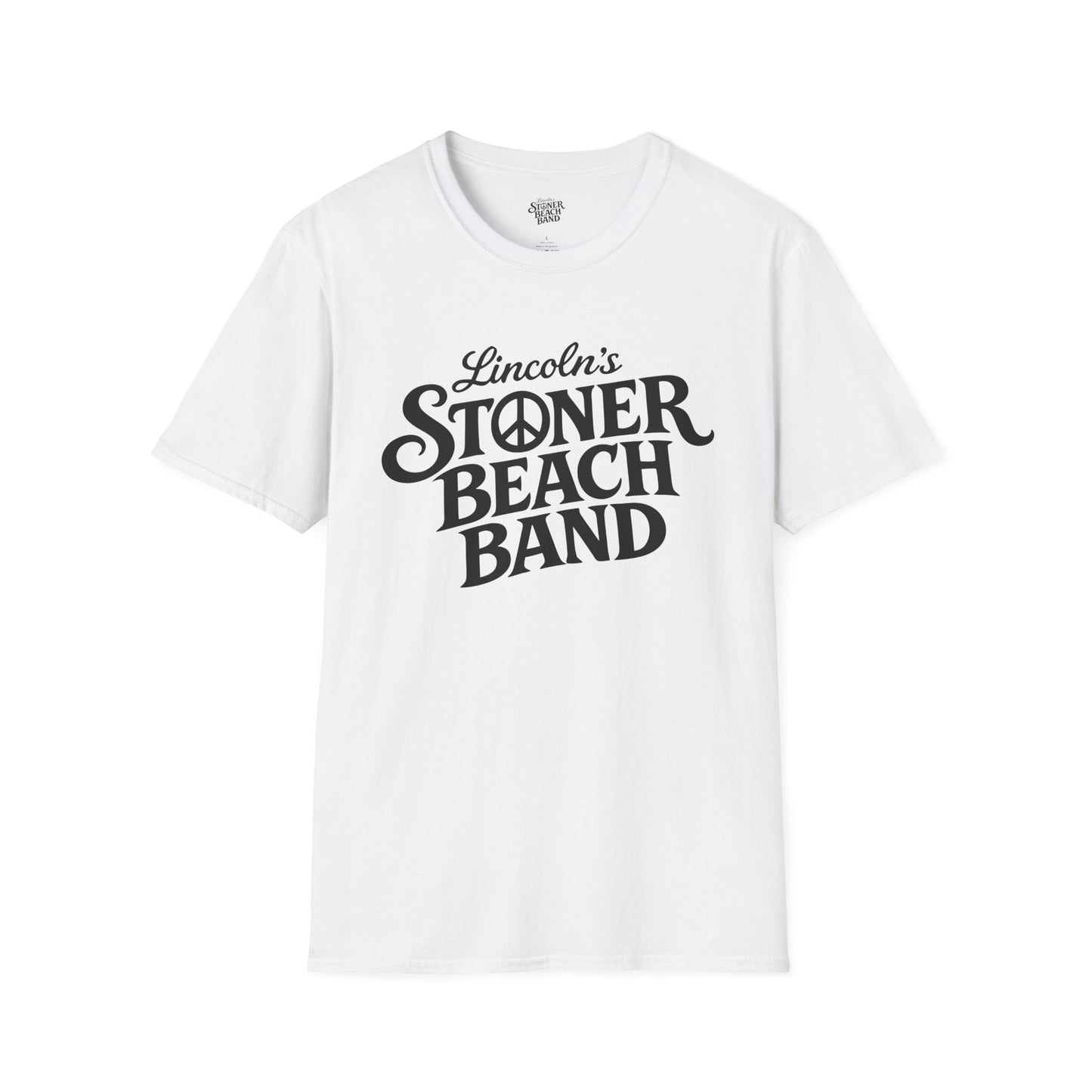Stoner Beach Band T‑Shirt — Retro Peace Logo Tee