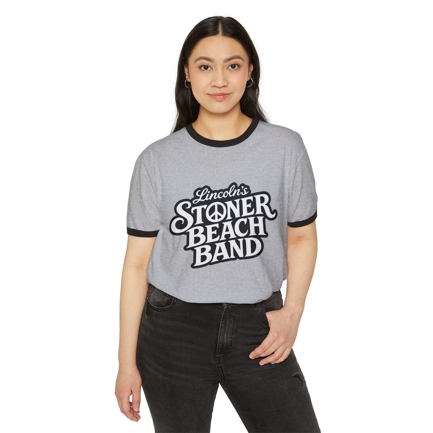Stoner Beach Band Graphic Ringer T-Shirt