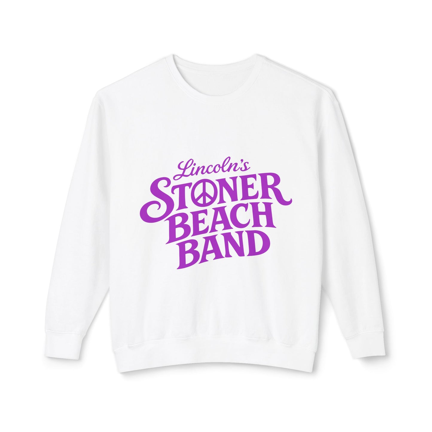 Stoner Beach Band Crewneck Sweatshirt — Lincoln's Retro Peace Logo