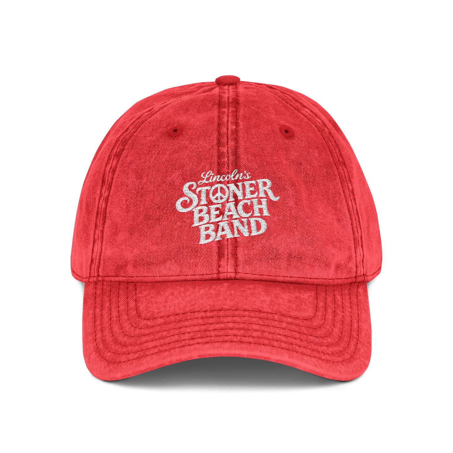 Vintage Embroidered Cap — Stoner Beach Band Logo