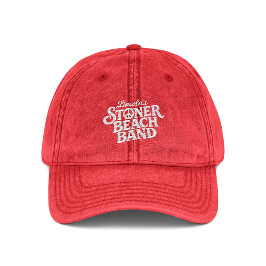Vintage Embroidered Cap — Stoner Beach Band Logo