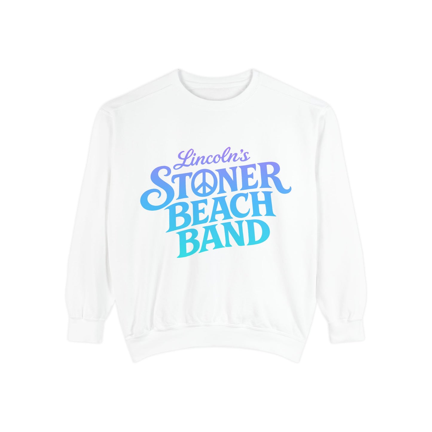 Stoner Beach Band Sweatshirt, Lincoln's Retro Surf Crewneck