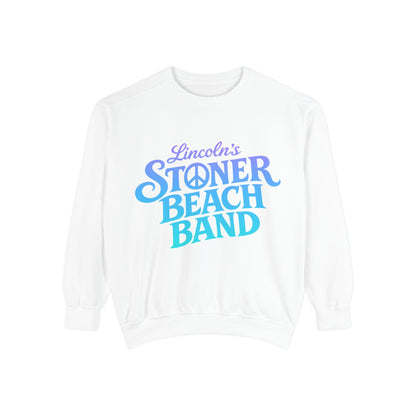 Stoner Beach Band Sweatshirt, Lincoln's Retro Surf Crewneck