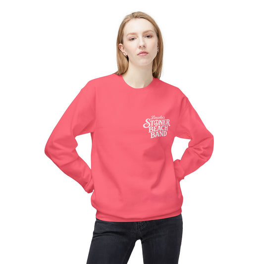 Stoner Beach Band Crewneck Sweatshirt — Retro Surf Logo Pullover