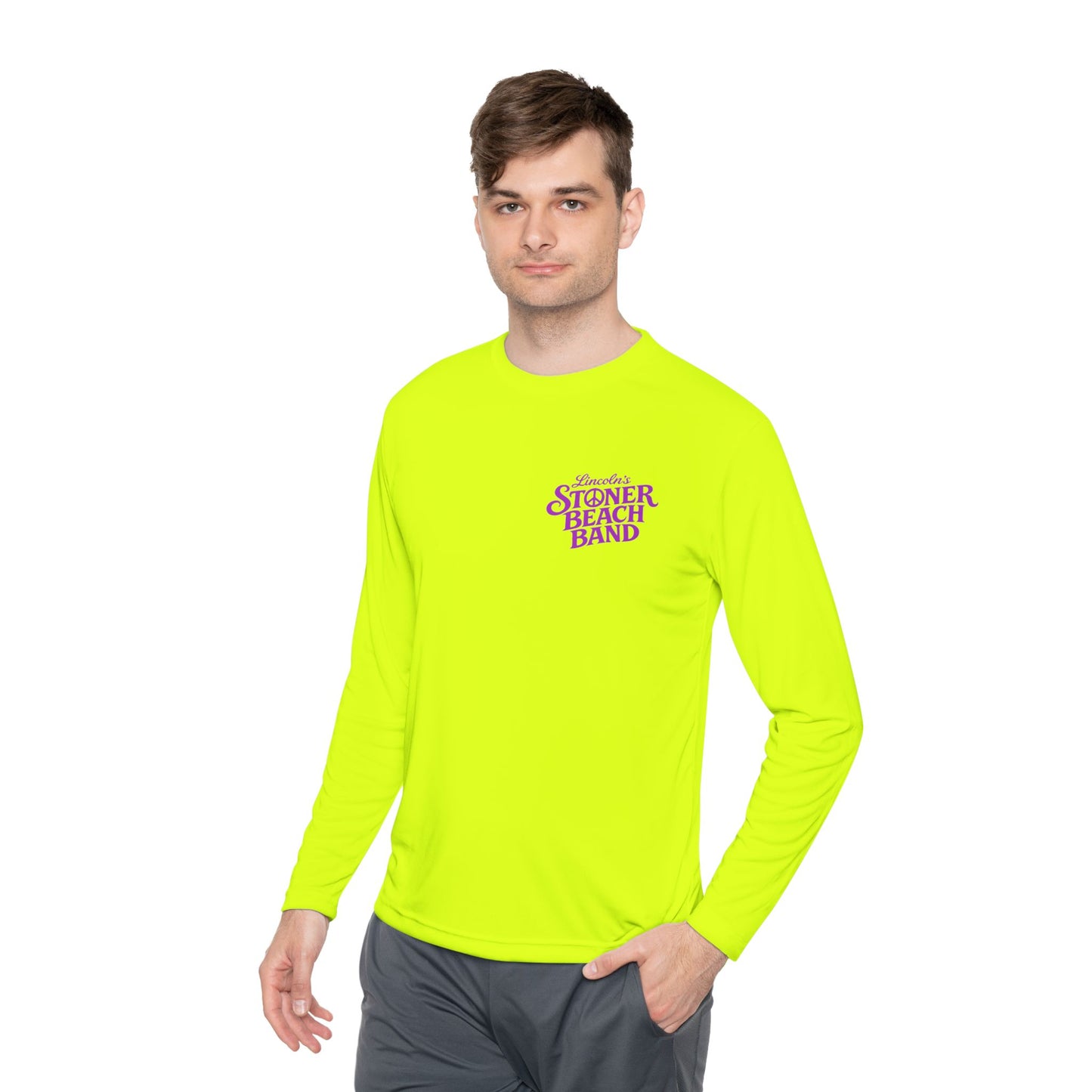 Long Sleeve Tee Stoner Beach Band" Retro Logo Tee
