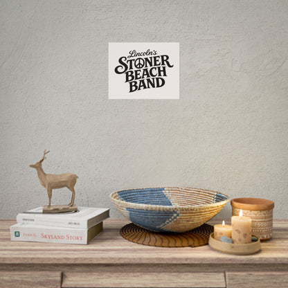 Rolled Poster Lincoln's Stoner Beach Band" Vintage Band-Style Wall Art