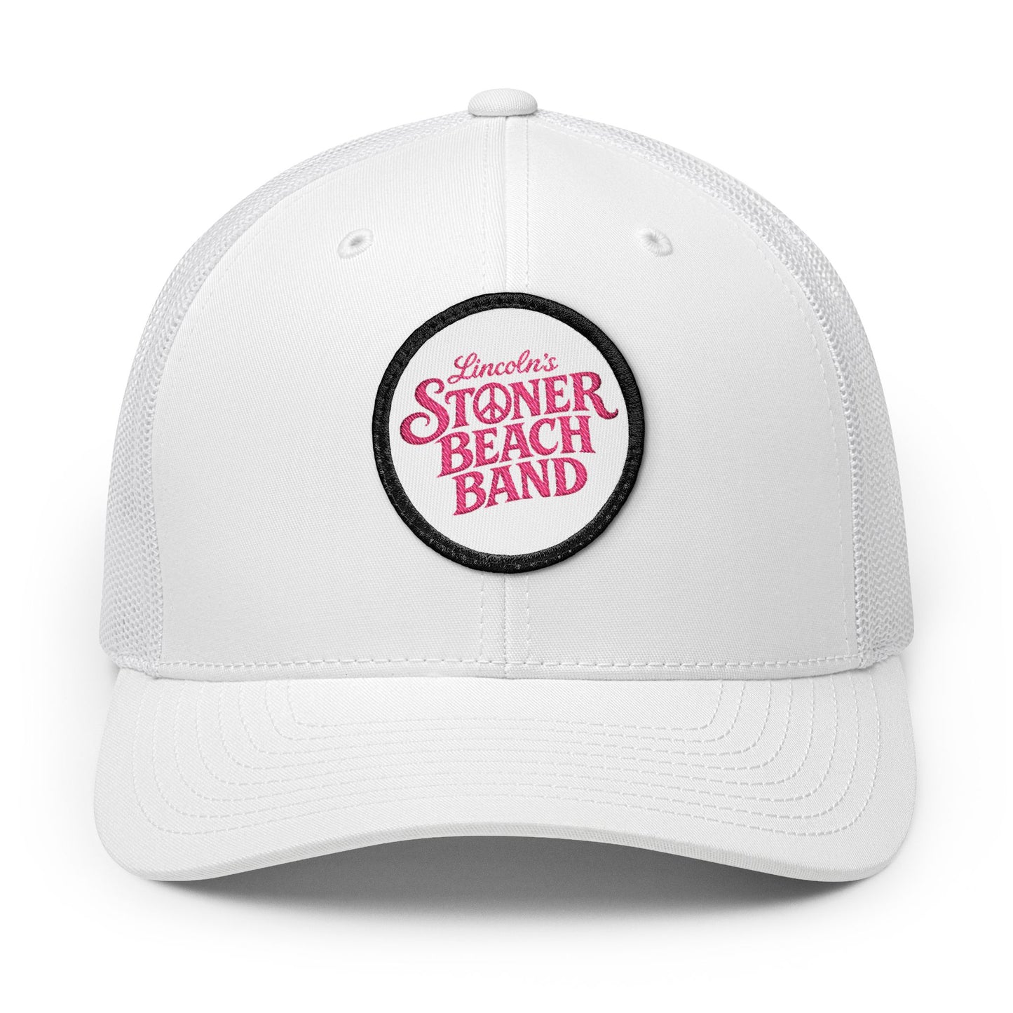 Trucker Cap — Stoner Beach Band Embroidered Patch Snapback