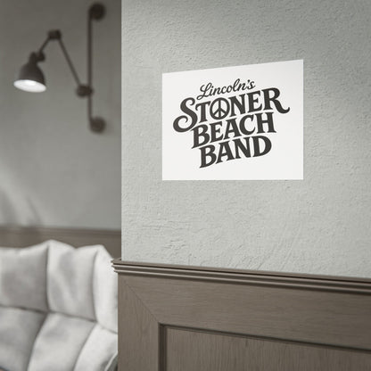 Rolled Poster Lincoln's Stoner Beach Band" Vintage Band-Style Wall Art