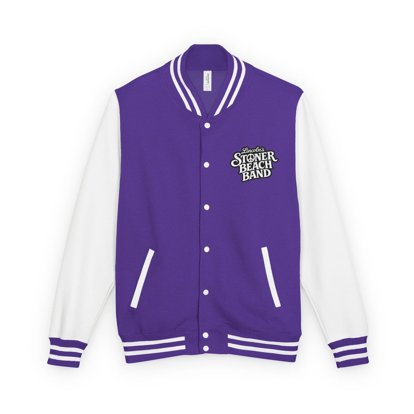 Stoner Beach Band Red & White Letterman Jacket