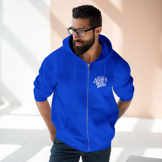 Stoner Beach Band Zip Hoodie Retro Band Logo Music Fan Hoodie