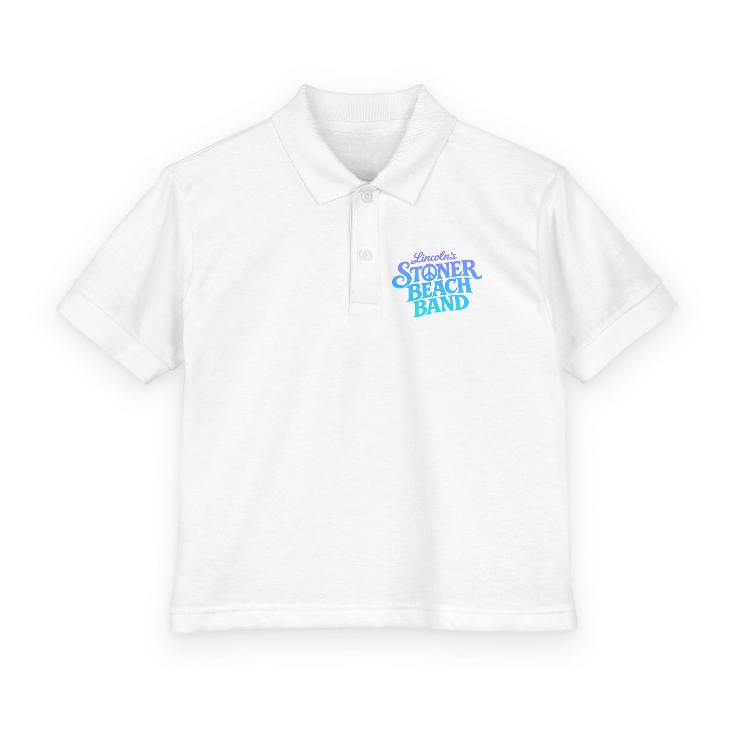 Youth Polo Shirt - "Summer Beach Band" Script Logo
