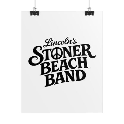 Rolled Poster Lincoln's Stoner Beach Band" Vintage Band-Style Wall Art