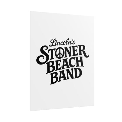 Rolled Poster Lincoln's Stoner Beach Band" Vintage Band-Style Wall Art