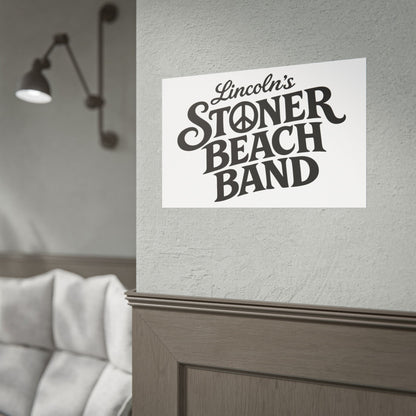 Rolled Poster Lincoln's Stoner Beach Band" Vintage Band-Style Wall Art