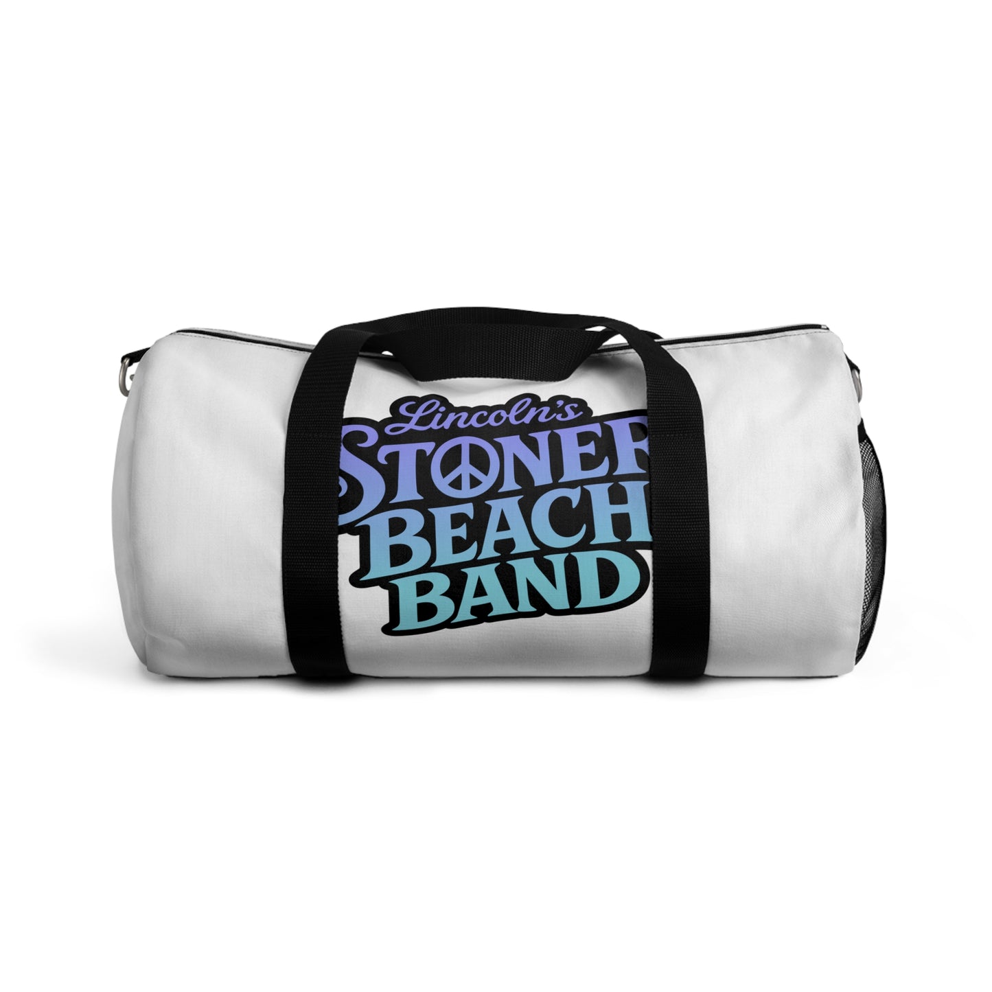 Stoner Beach Band Duffel Bag – Travel Gym Weekend Bag with Retro Surf Logo