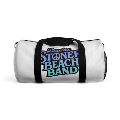 Stoner Beach Band Duffel Bag – Travel Gym Weekend Bag with Retro Surf Logo