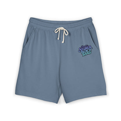 Stone Beach Band Graphic Sweat Shorts — Lightweight Fleece Lounge Shorts