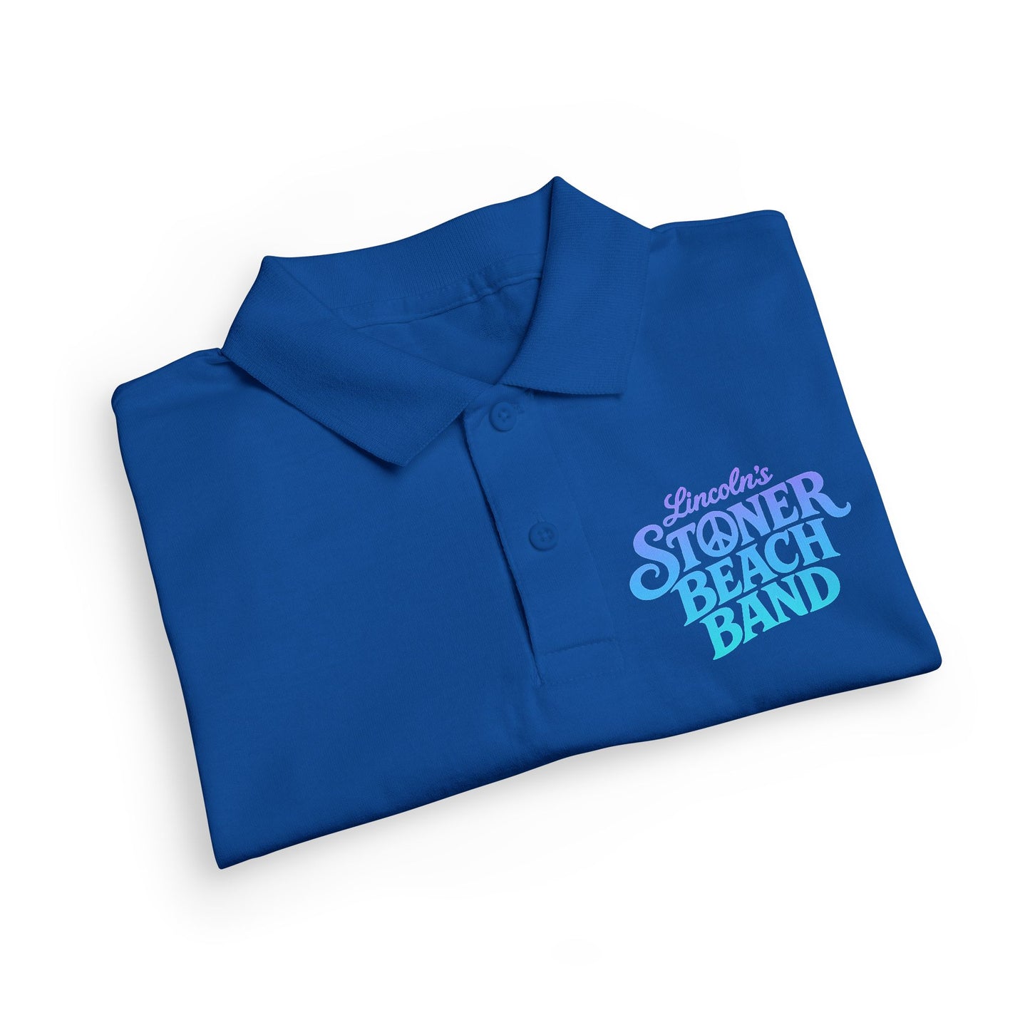 Youth Polo Shirt - "Summer Beach Band" Script Logo