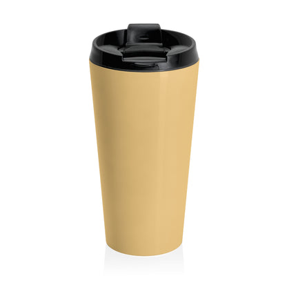 Stainless Steel Travel Mug — "Lincoln's Stoner Beach Band" Retro Peace Logo