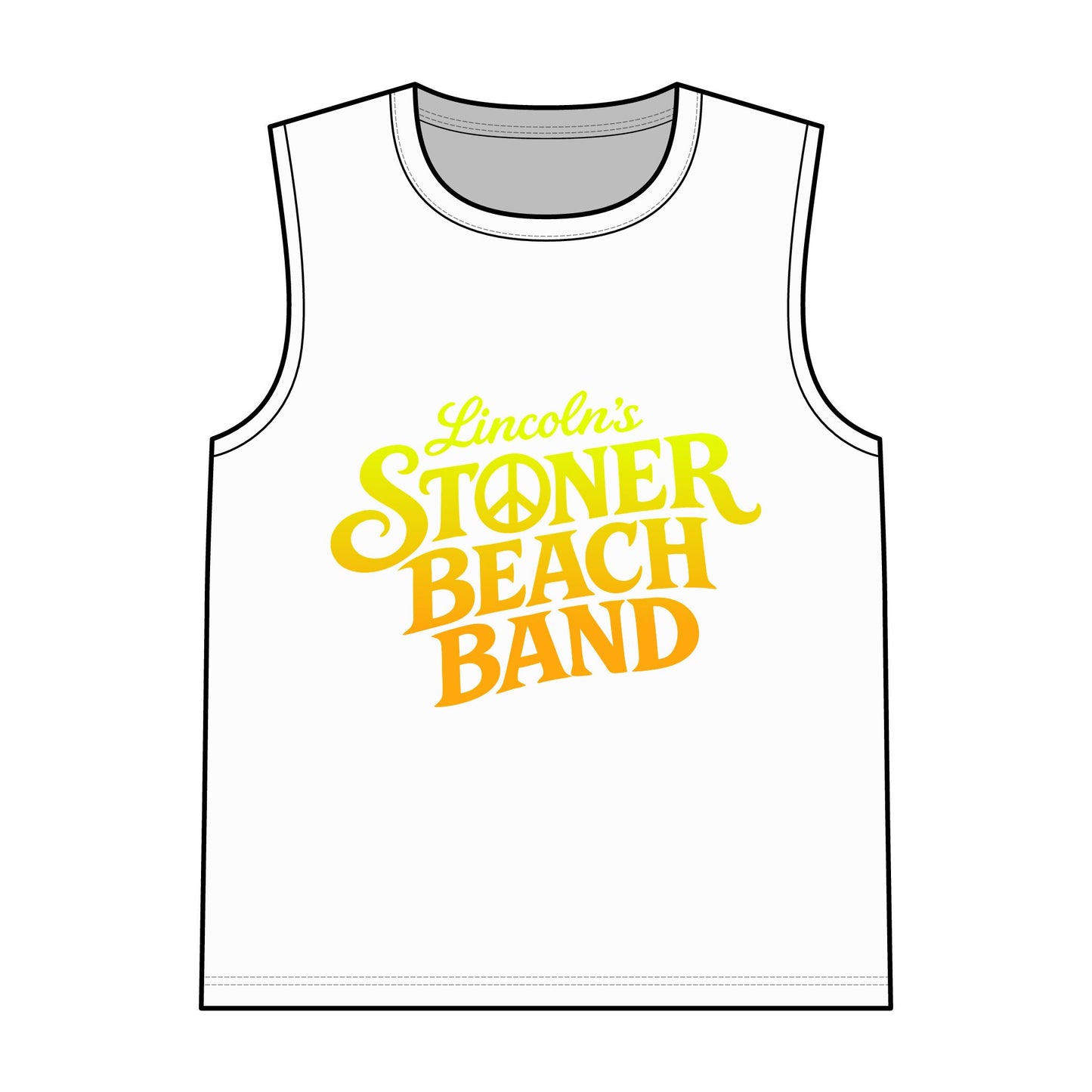 Stoner Beach Band Tank Top — Retro Surf Band Graphic Garment-Dyed Tank