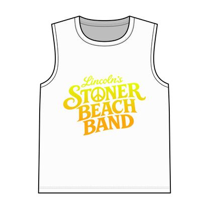 Stoner Beach Band Tank Top — Retro Surf Band Graphic Garment-Dyed Tank