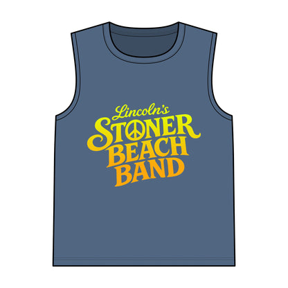 Stoner Beach Band Tank Top — Retro Surf Band Graphic Garment-Dyed Tank