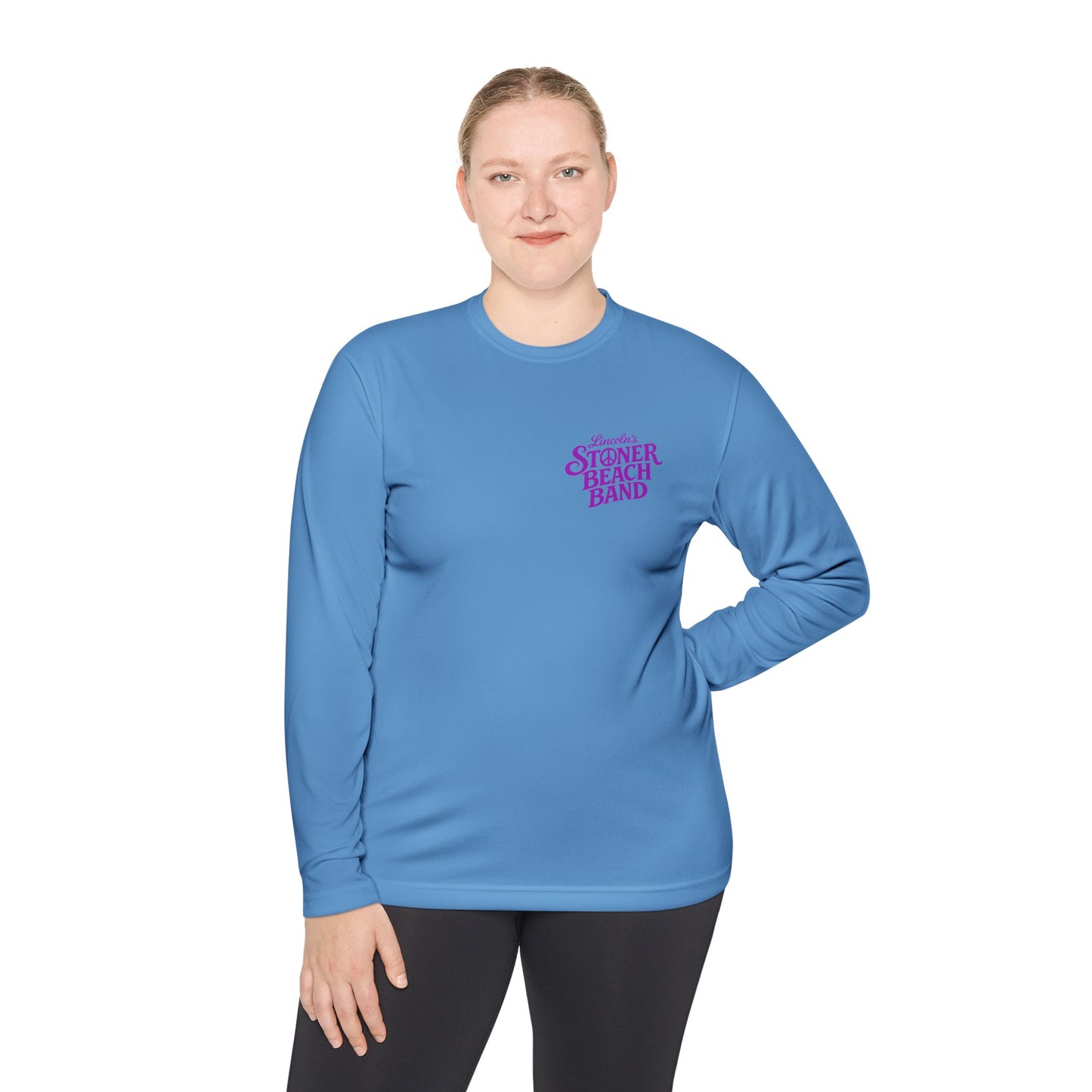 Long Sleeve Tee Stoner Beach Band" Retro Logo Tee