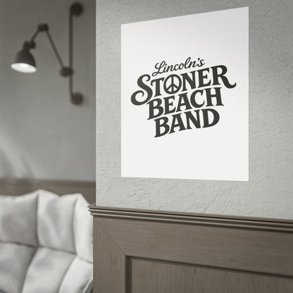 Rolled Poster Lincoln's Stoner Beach Band" Vintage Band-Style Wall Art