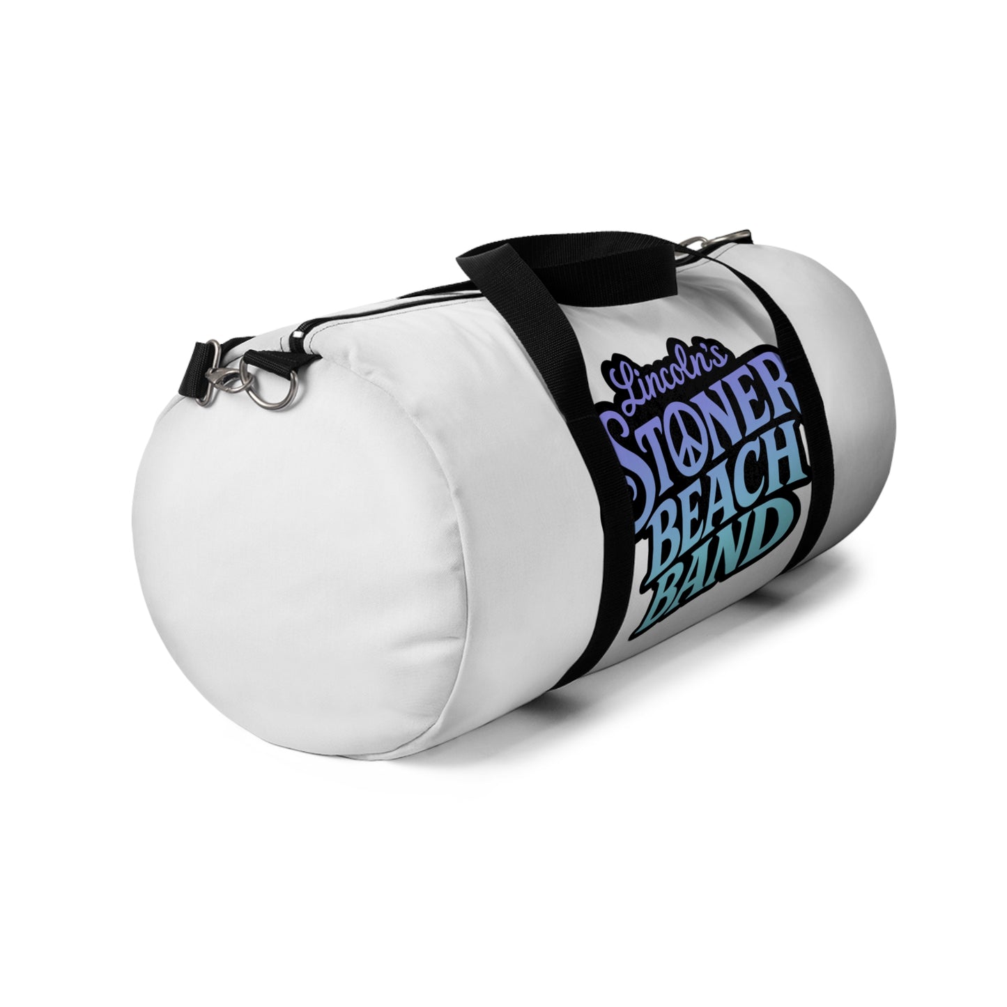 Stoner Beach Band Duffel Bag – Travel Gym Weekend Bag with Retro Surf Logo
