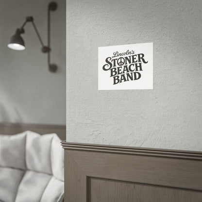 Rolled Poster Lincoln's Stoner Beach Band" Vintage Band-Style Wall Art