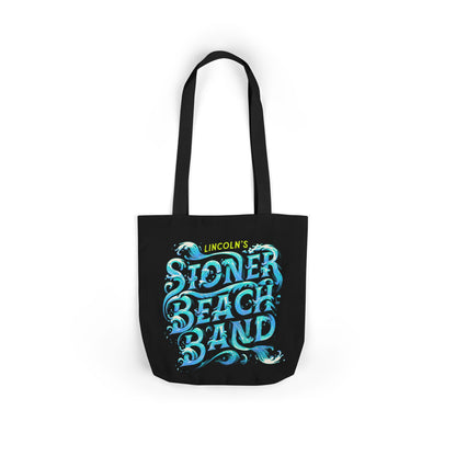 Canvas Tote Bag — "Lincoln's Stoner Beach Band" Retro Surf Graphic
