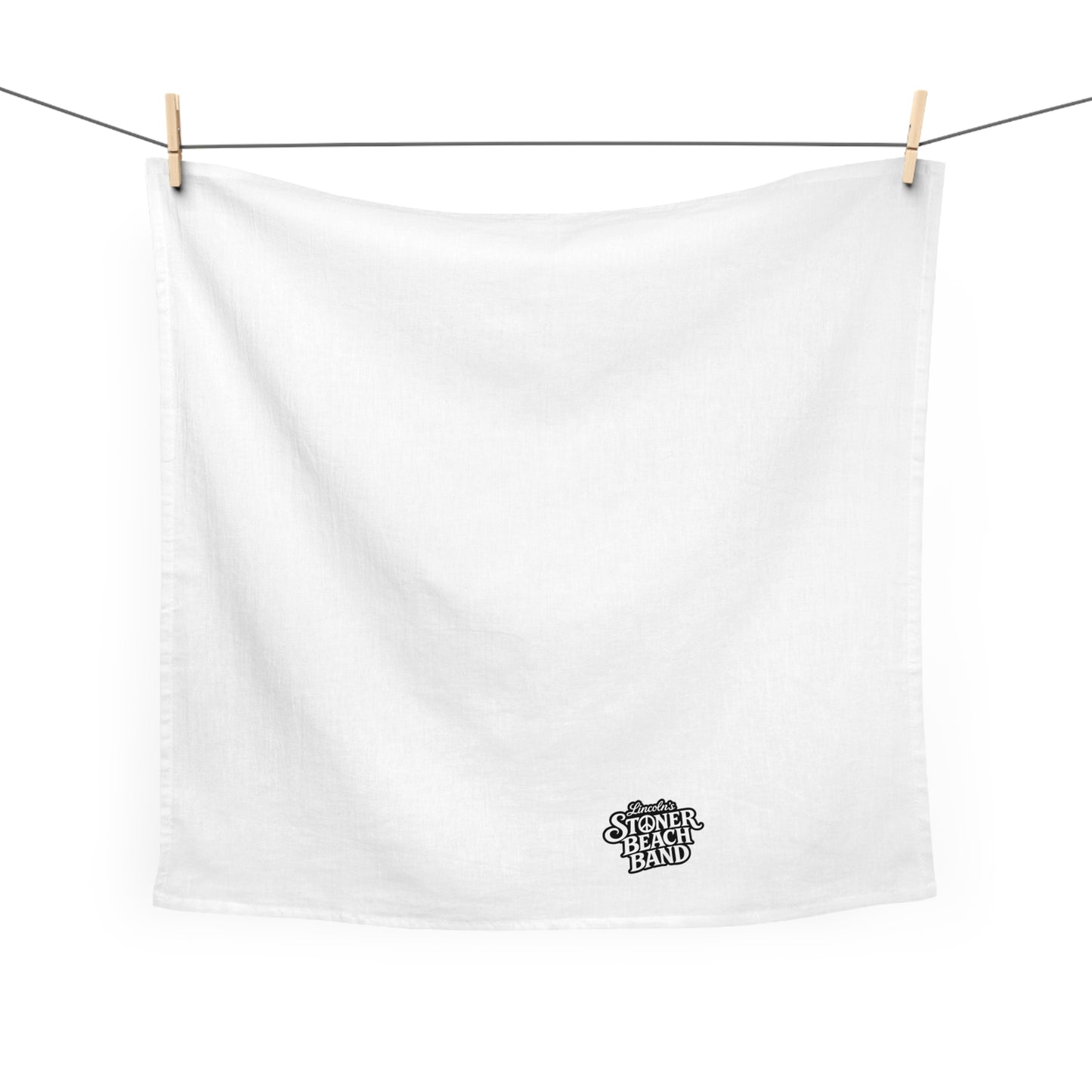 Stoner Beach Band Tea Towel Small Logo Kitchen Towel, Music Fan Gift