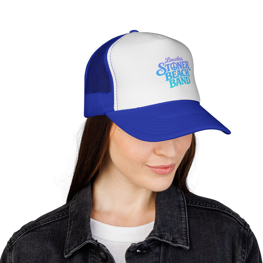 Stoner Beach Band Trucker Hat Retro Surf Music Mesh Cap