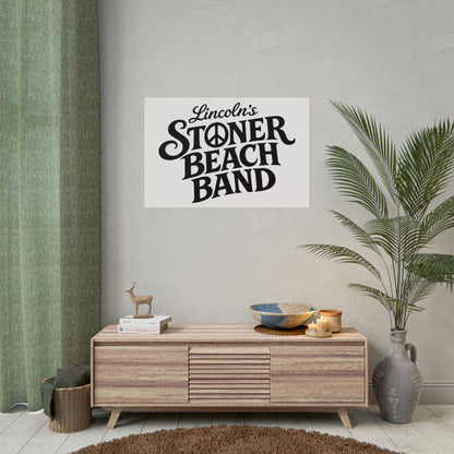 Rolled Poster Lincoln's Stoner Beach Band" Vintage Band-Style Wall Art