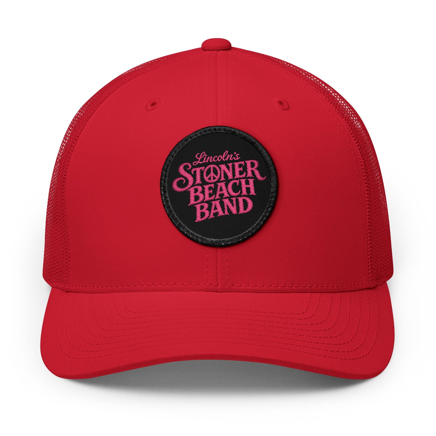 Trucker Cap — Stoner Beach Band Embroidered Patch Snapback