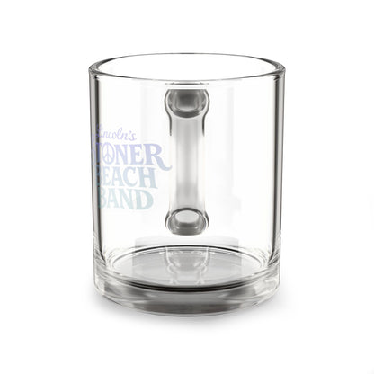 Glass Mug — 'Lincoln's Stoner Beach Band' Clear 10oz Coffee Mug