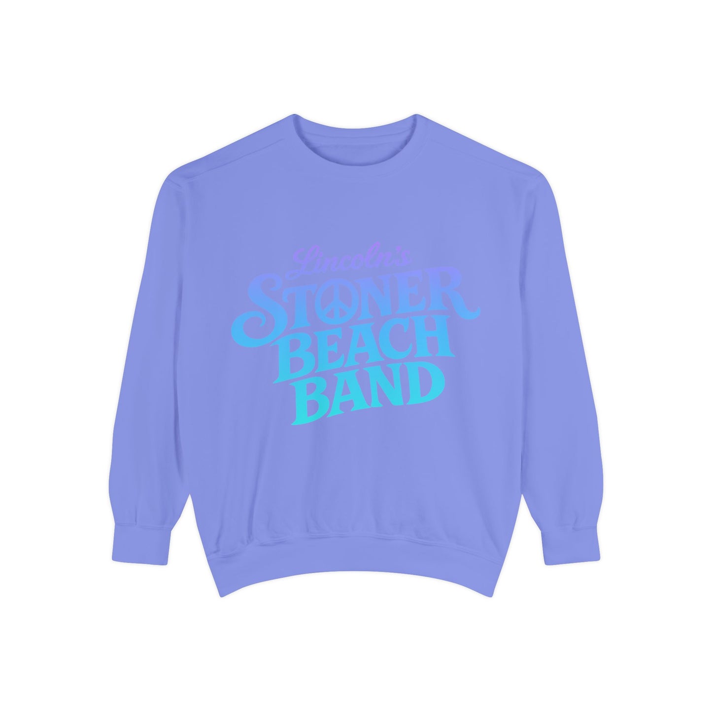 Stoner Beach Band Sweatshirt, Lincoln's Retro Surf Crewneck